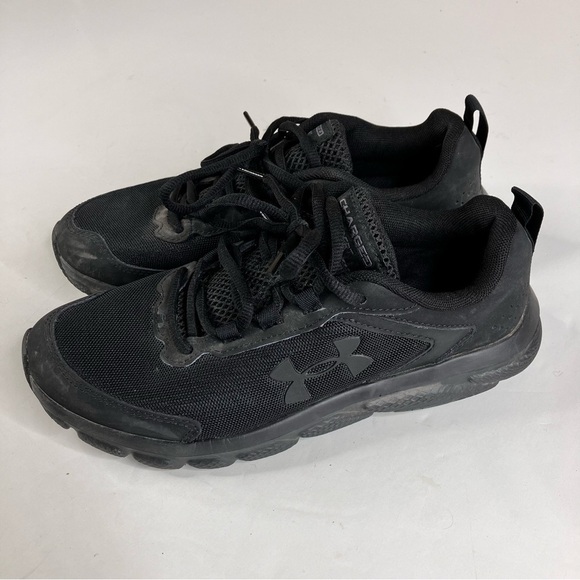 Under Armour Charged Assert sneakers all black size 8.5 - Picture 4 of 7